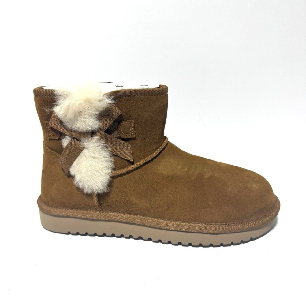 Koolaburra Womens Victoria Mini Boot Chestnut Size 7 M